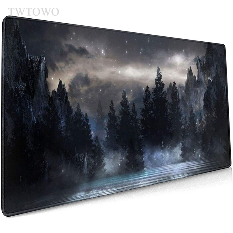 Custom Night Sky - Tapis de souris Gamer XL Black