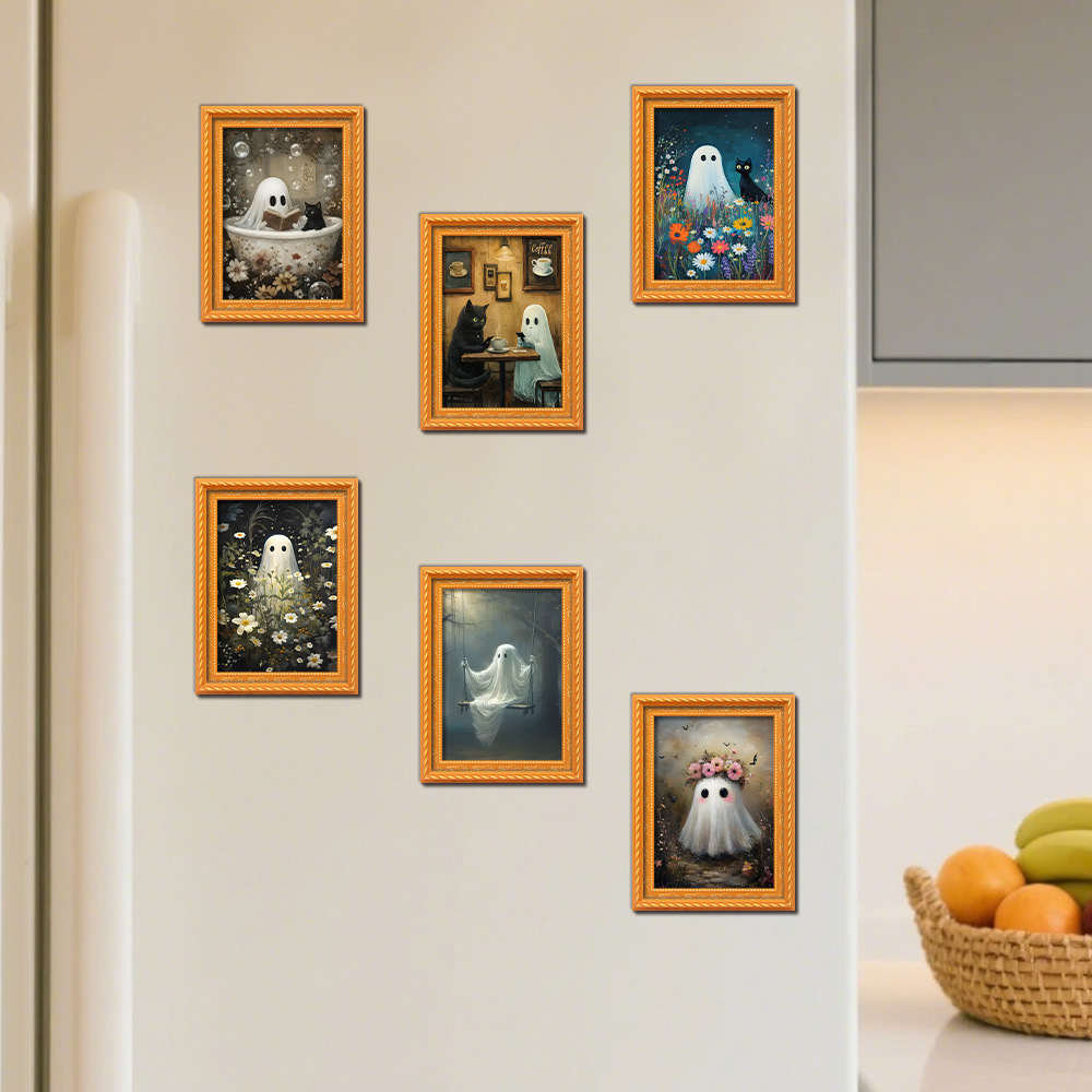 Engraved Wood Frame - Aimant de réfrigérateur 3d créatif en