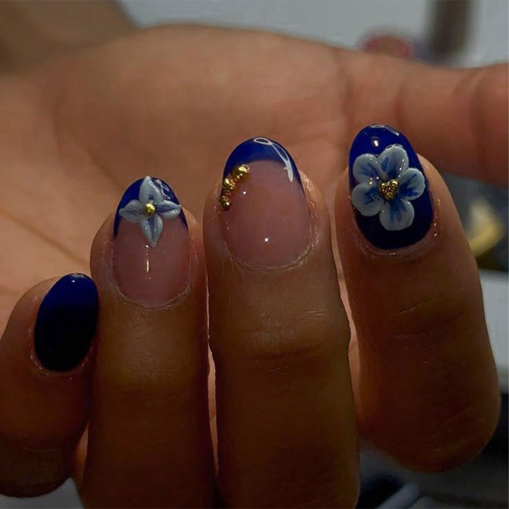 Pressed Flower Art - 24 autocollants pour ongles en gel