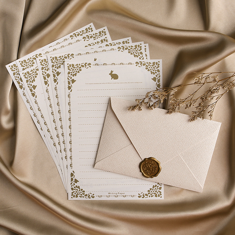 Wax Seal Letter Kit - Ensemble de 10 enveloppes en papier