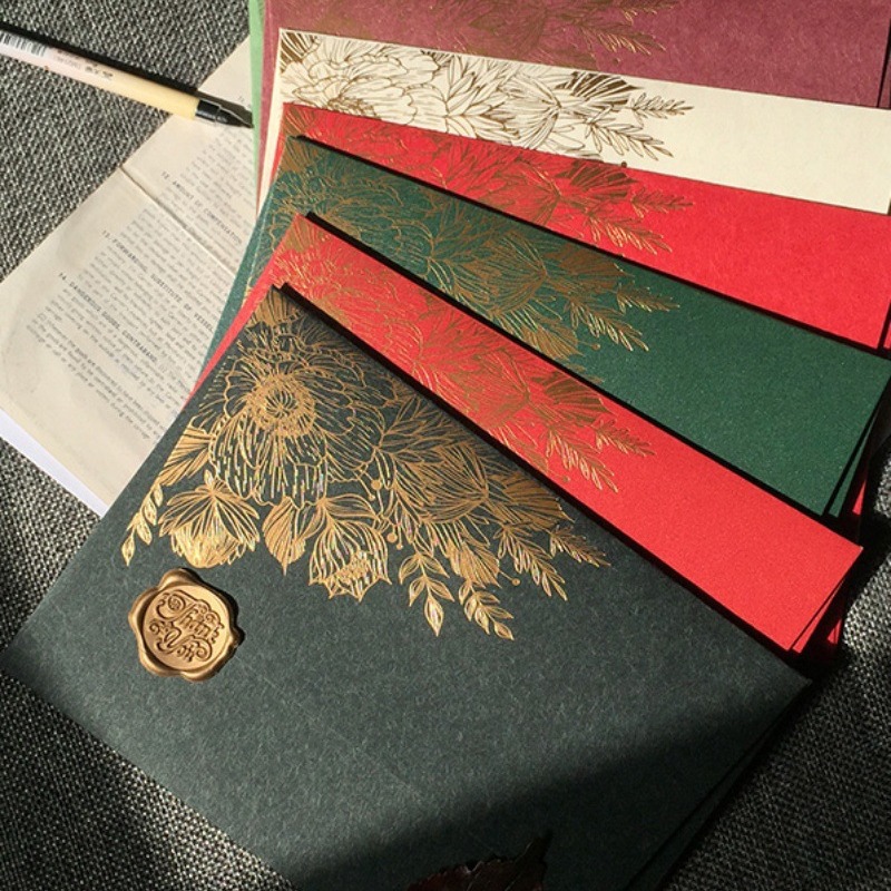 Wax Seal Letter Kit - 10 pièces/carte en papier spécial estampage