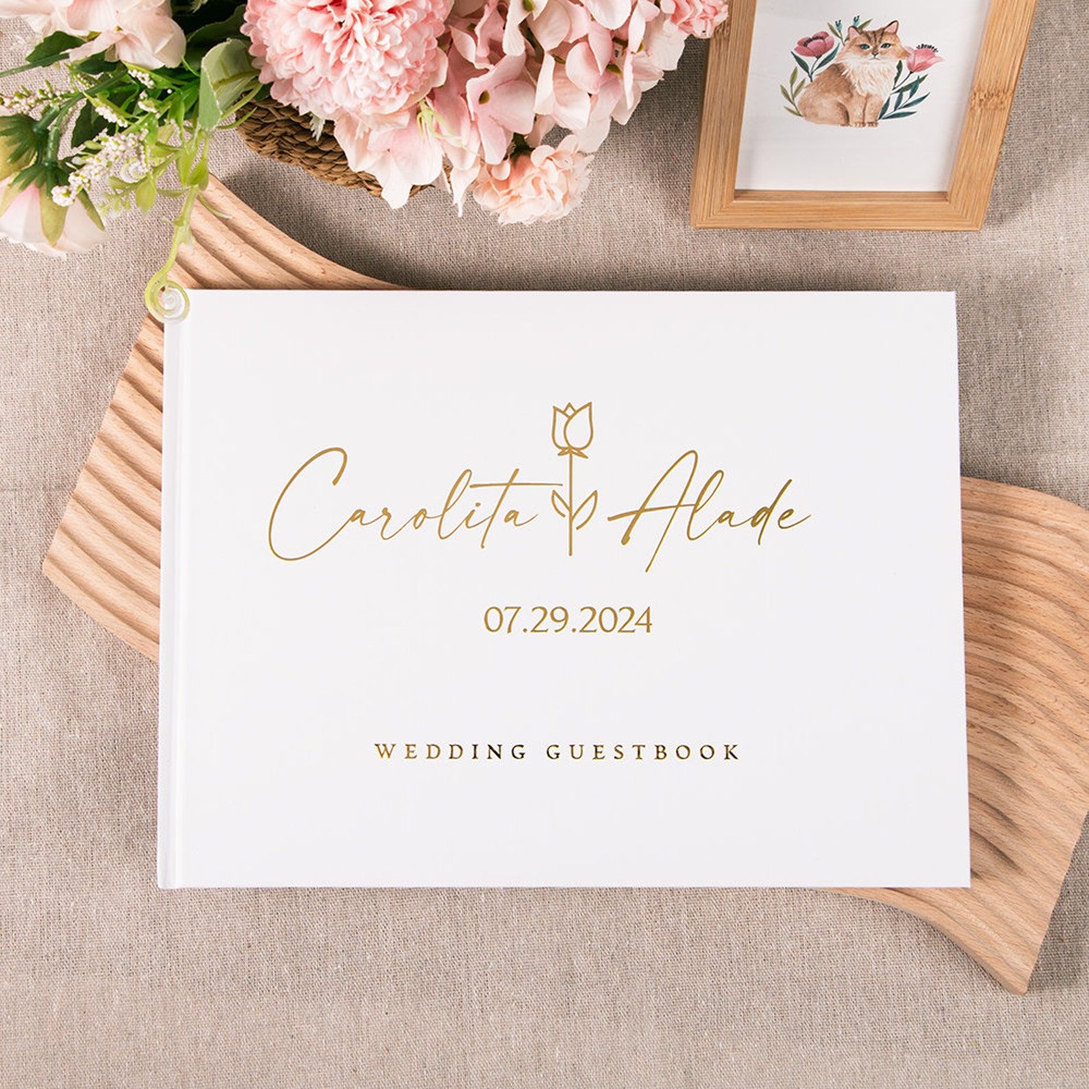 Custom Photo Book - Livre d'or de mariage personnalisé, livre