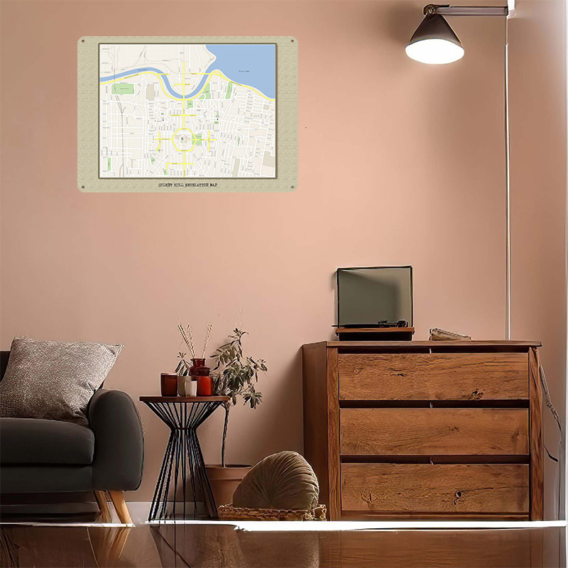 Affiche métallique Silent Hill - Custom Map Poster avis et prix