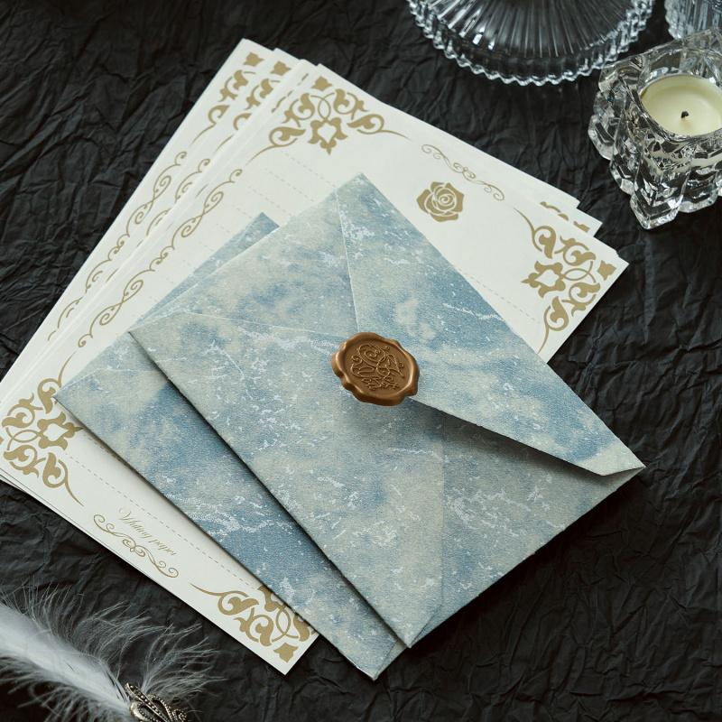 Enveloppe ombre dorée, 5 pièce - Wax Seal Letter Kit avis et prix