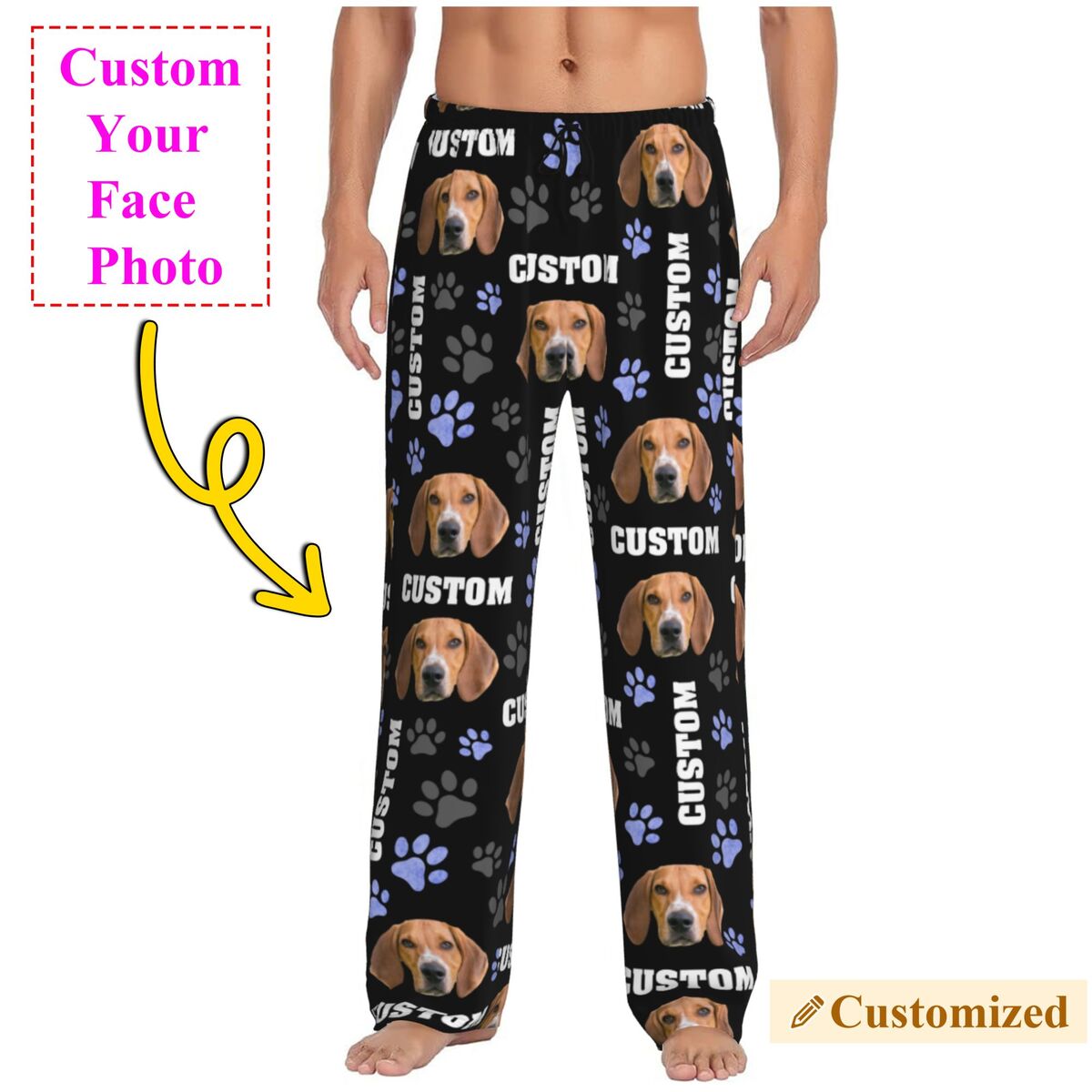 Pantalon de pyjama personnalis - Pet Portrait Custom avis et prix