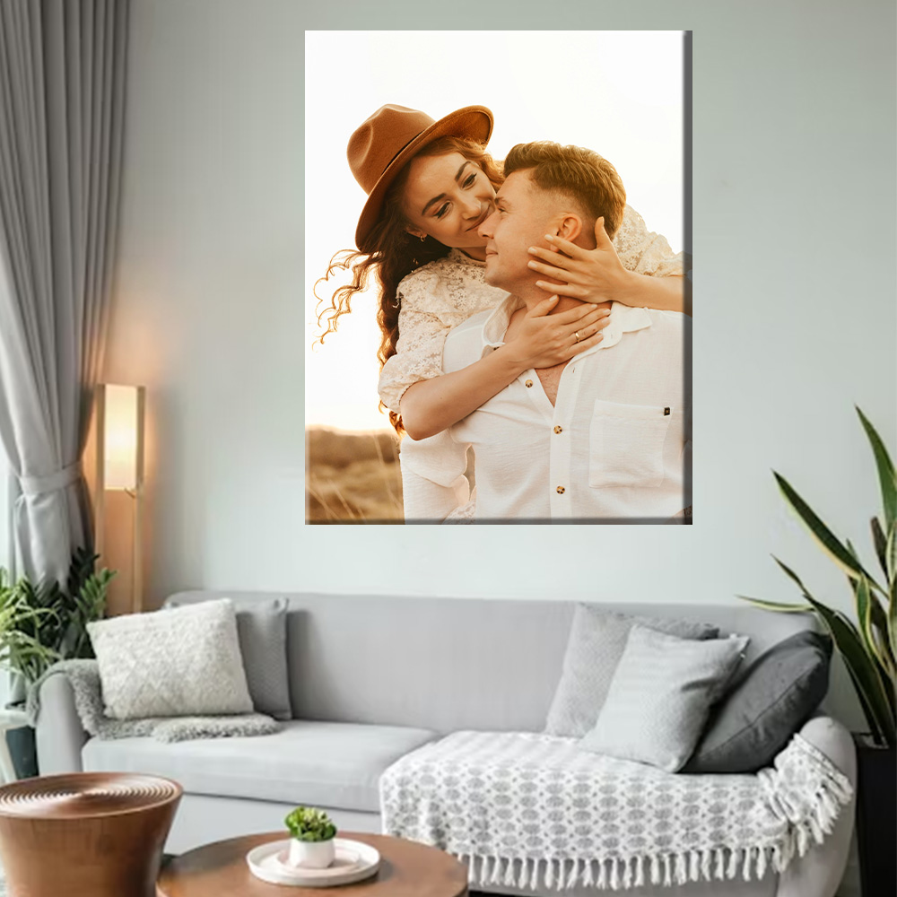 1 photo personnalisée sur toil - Engraved Wood Frame avis et prix
