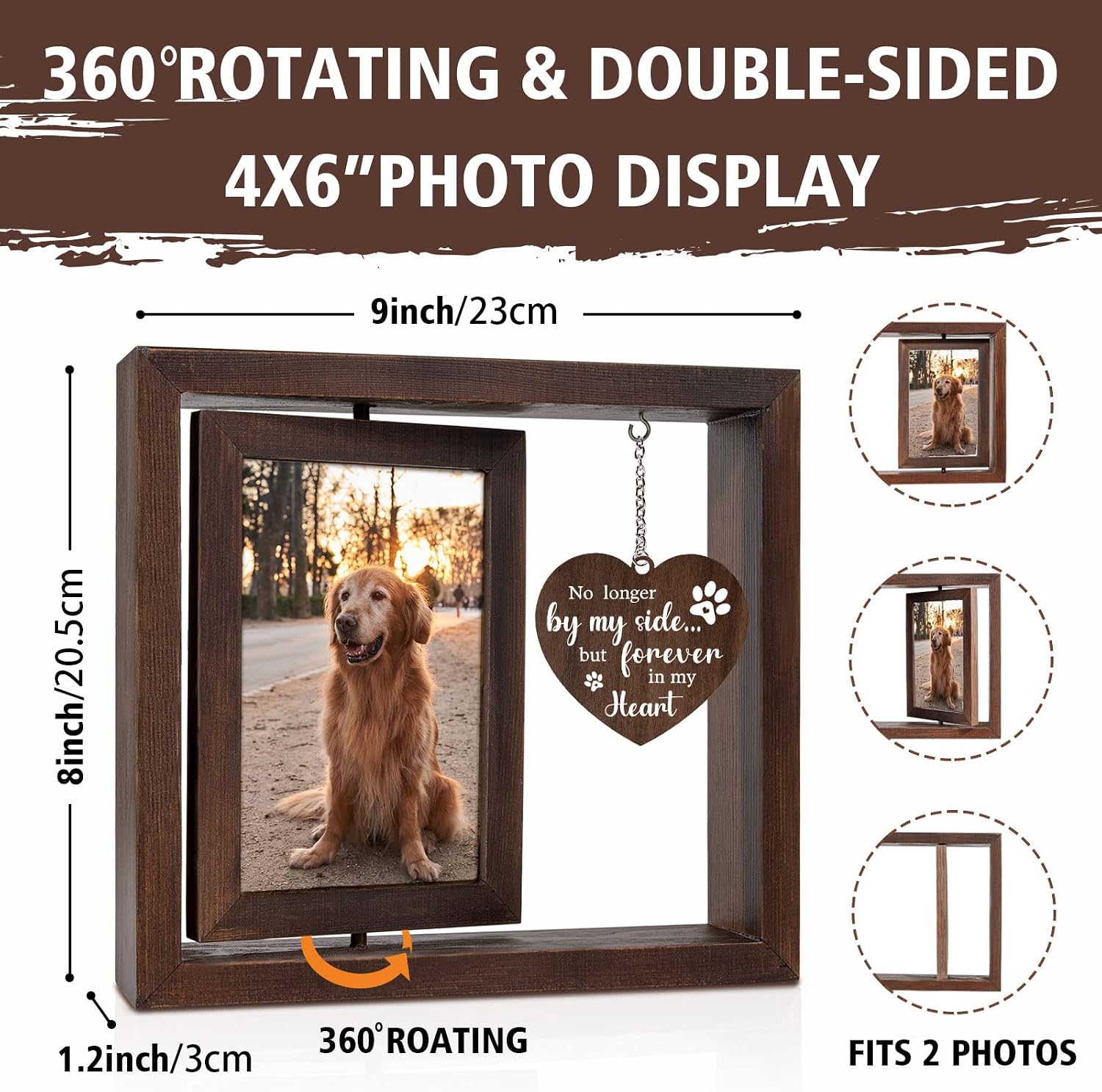 Cadre photo commémoratif pour  - Engraved Wood Frame avis et prix
