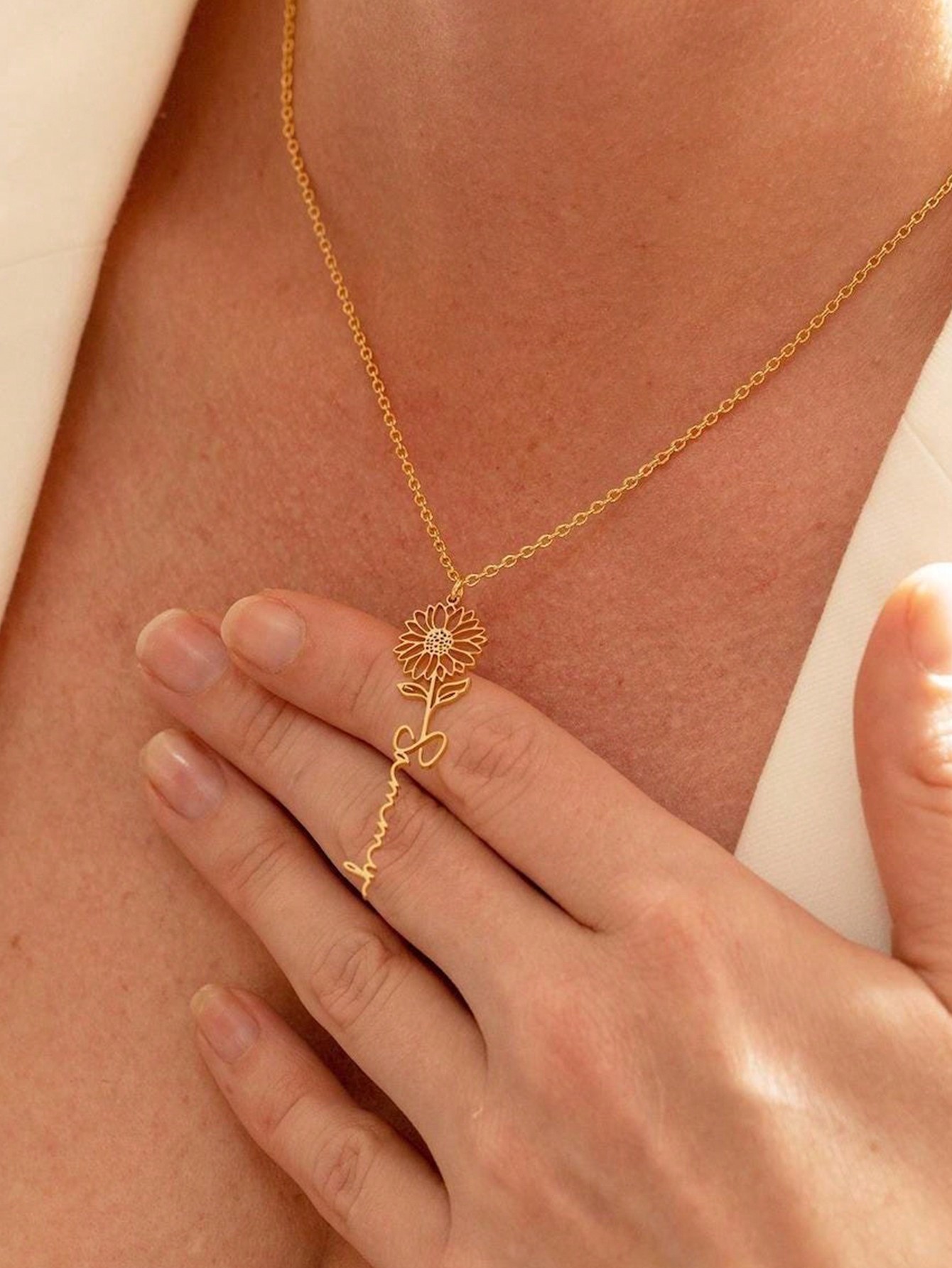 Collier personnalisé Fleur du  - Birth Flower Necklace avis et prix