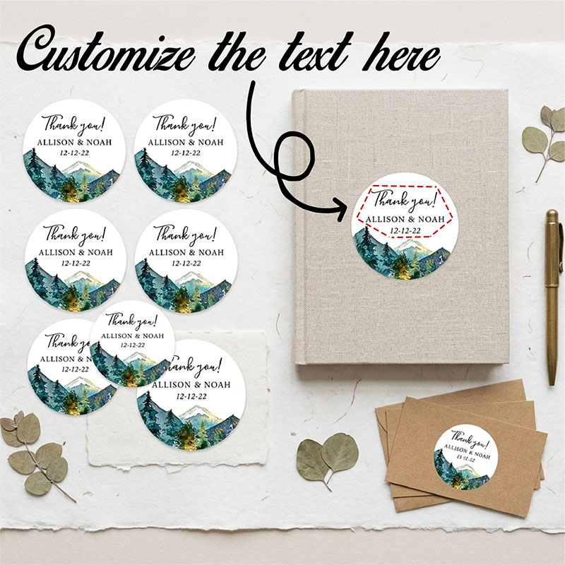 Autocollants ronds personnalis - Personalized Name Box avis et prix