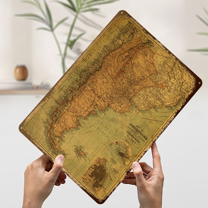 Affiche en étain avec carte vi - Custom Map Poster avis et prix