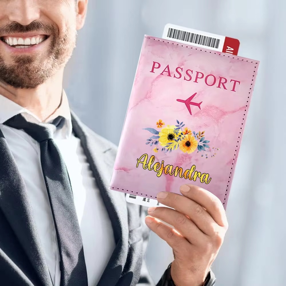 Porte-passeport en cuir synthé - Personalized Name Box avis et prix