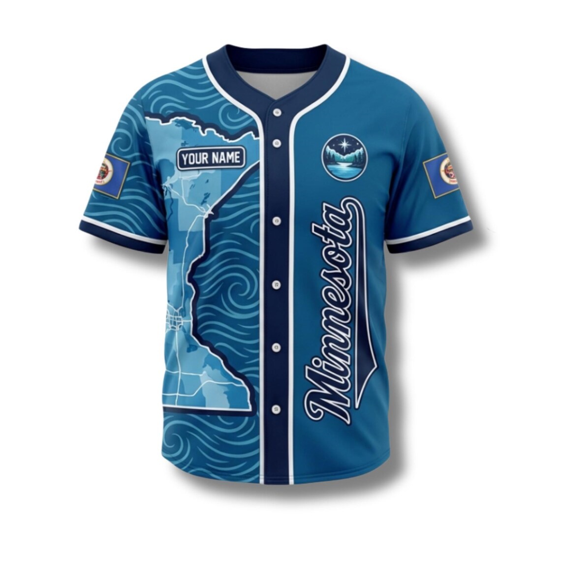 Maillot de baseball personnali - Custom Star Map avis et prix