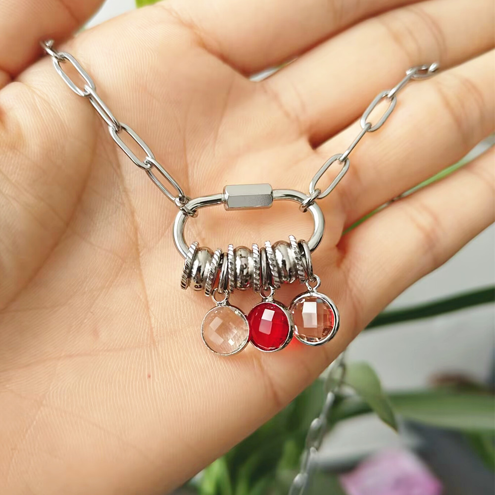 Collier à breloques personnali - Birth Flower Necklace avis et prix