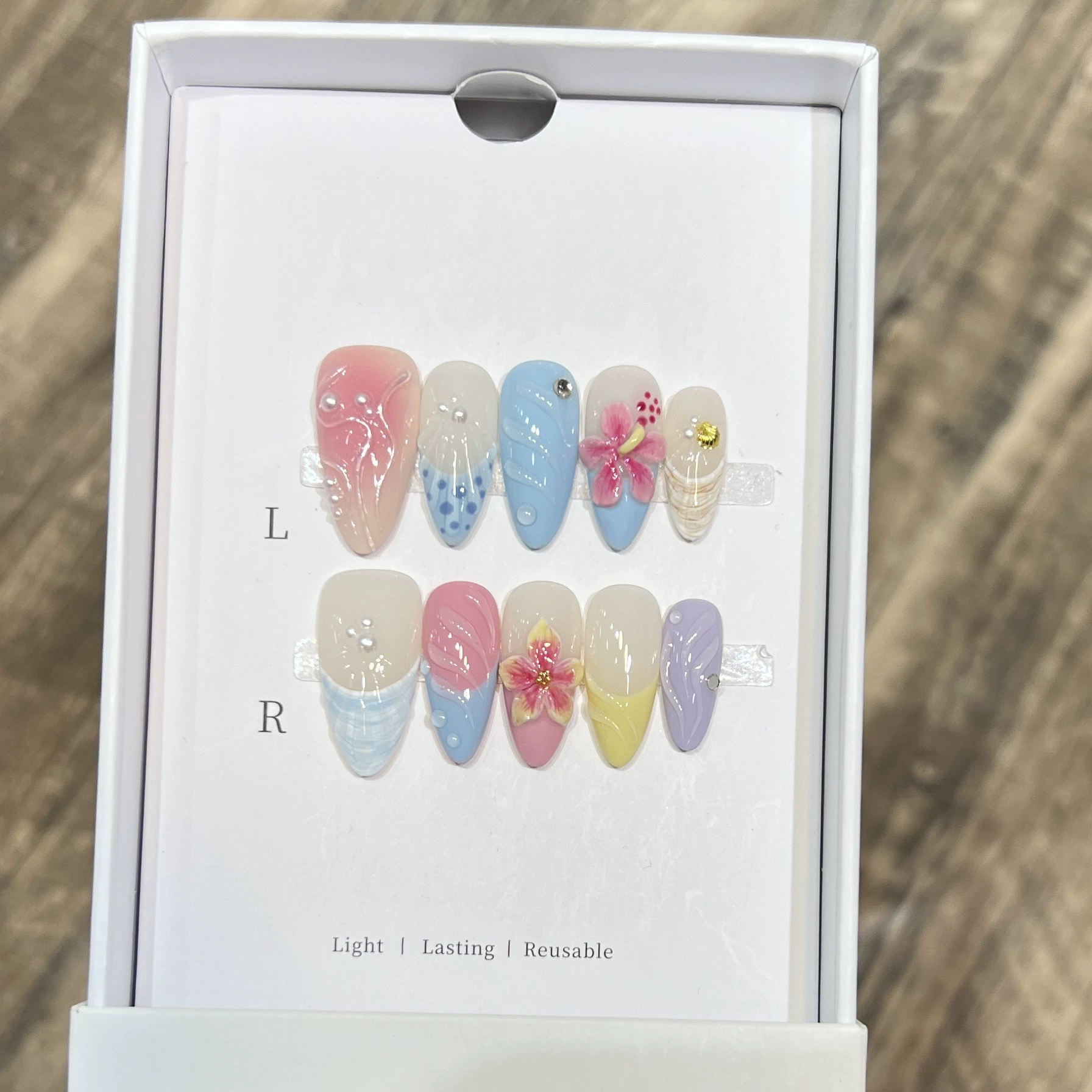 10 faux ongles à presser faits - Pressed Flower Art avis et prix
