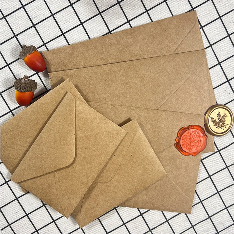 Enveloppes en papier Kraft bru - Wax Seal Letter Kit avis et prix